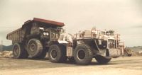 Tow truck with crippled unit.